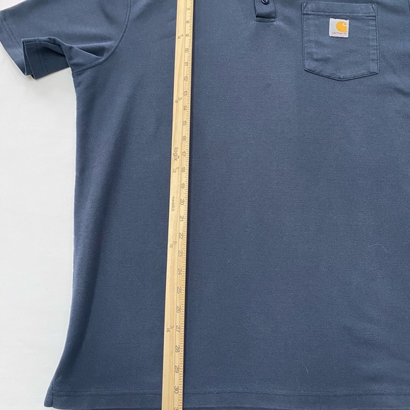 Carhartt Men's Dark Blue Polo Shirt - Picture 5 of 5